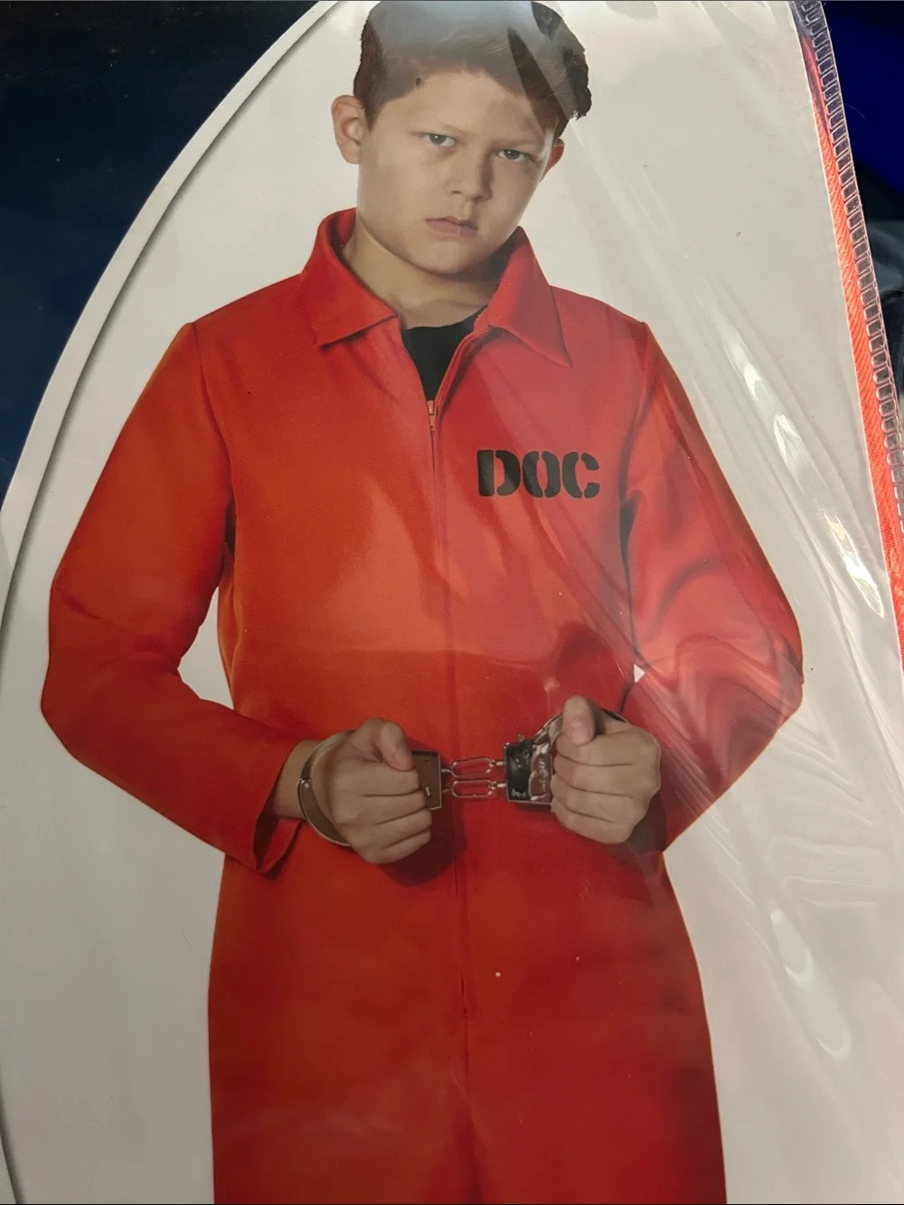 Spirit Red Convict Jumpsuit Costume